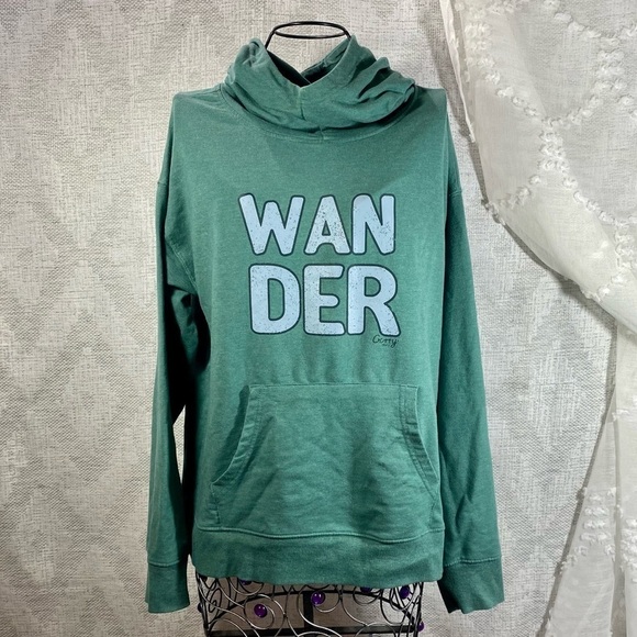 Gerry "Wander" green hoodie size M - Picture 1 of 8
